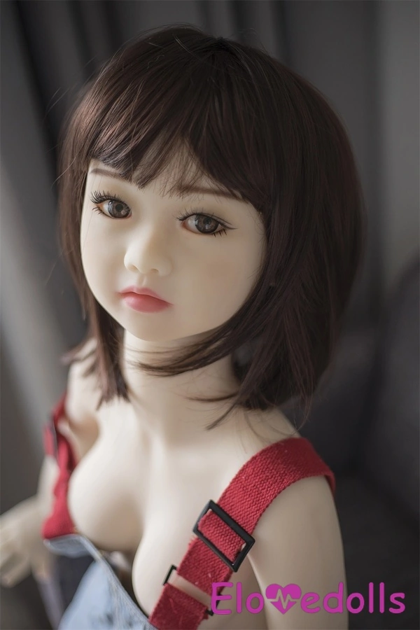 125cm B Cup TPE Gray Eyes Small Breasts Thin Lips Mini Sex Doll Detail View 2