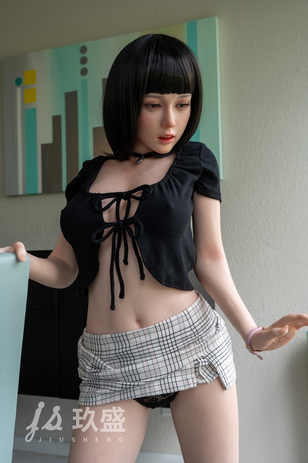 158cm D Cup Silicone Thin Lips Gray Eyes Black Asian Sex Doll Gallery 9