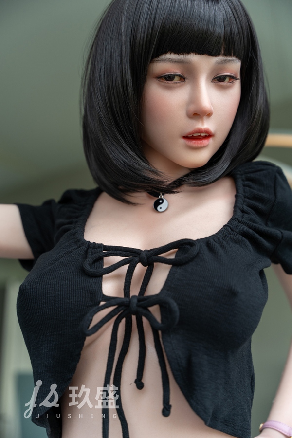 158cm D Cup Silicone Petite Breasts Gray Eyes Asian Sex Doll Product