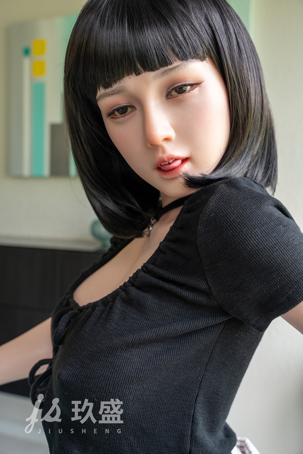 158cm D Cup Silicone Gray Eyes Petite Thin Lips Asian Sex Doll Detail View 3