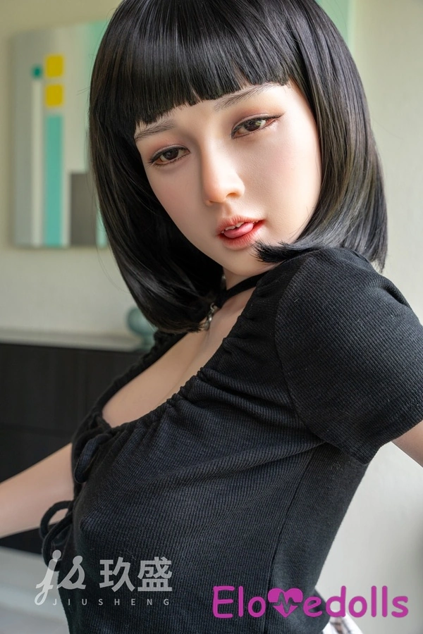 Búp bê tình dục Châu Á 158cm D Cup Silicone Mắt Xám Môi Mỏng Nhỏ Gọn Xem Chi tiết 3