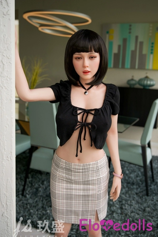 Búp bê tình dục Châu Á nhỏ nhắn, mắt xám, cúp D, chất liệu silicon, kích thước 158cm, xem chi tiết 15