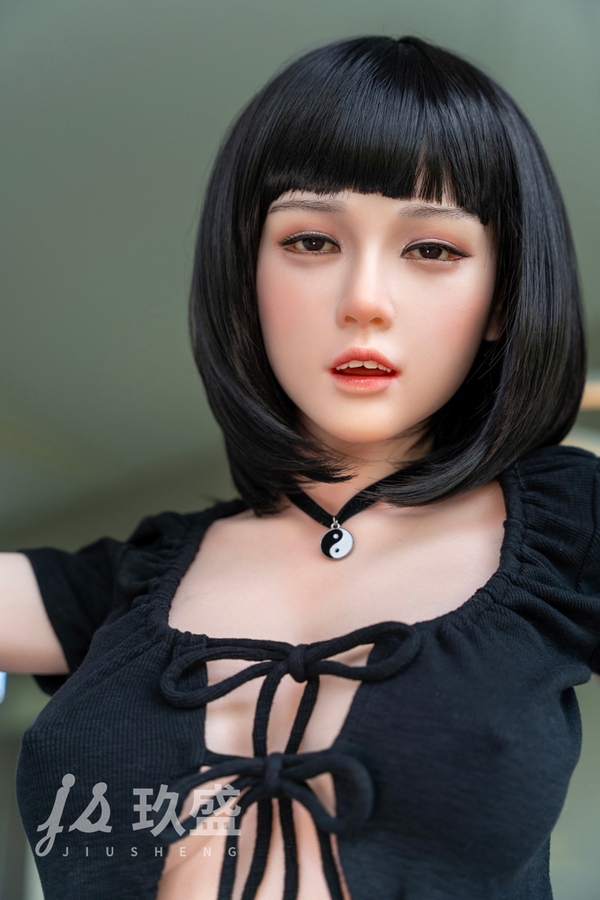 158cm D Cup Silicone Gray Eyes Black Thin Lips Asian Sex Doll Detail View 21