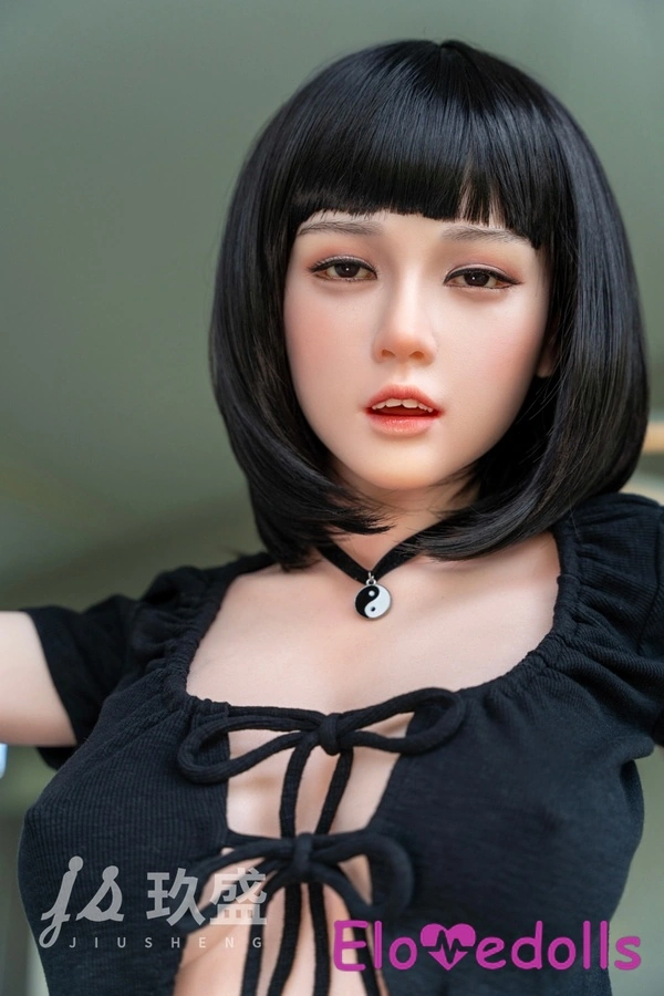 Búp bê tình dục Châu Á 158cm D Cup Silicone Mắt Xám Môi Mỏng Đen Xem chi tiết 21