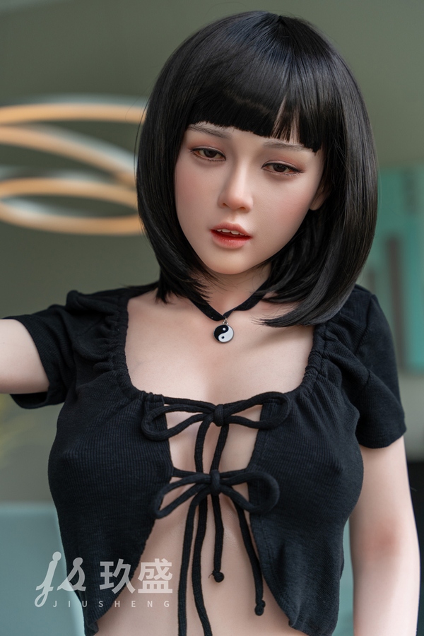 158cm D Cup Silicone Gray Eyes Petite Black Asian Sex Doll Detail View 25