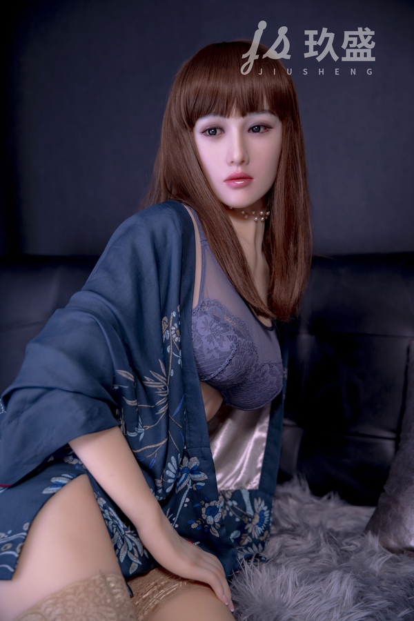 160cm D Cup Silicone Head & TPE Body Petite Breasts Thin Lips Brunette Lifelike Sex Doll Product