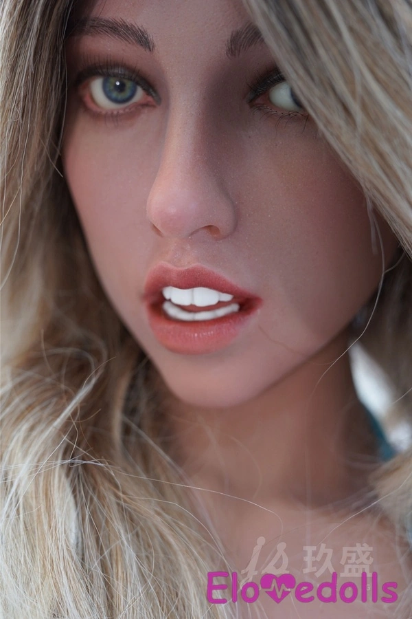 162cm D Cup Silicone Head & TPE Body Petite Breasts Gray Eyes Voluptuous Big Booty Sex Doll Gallery 9