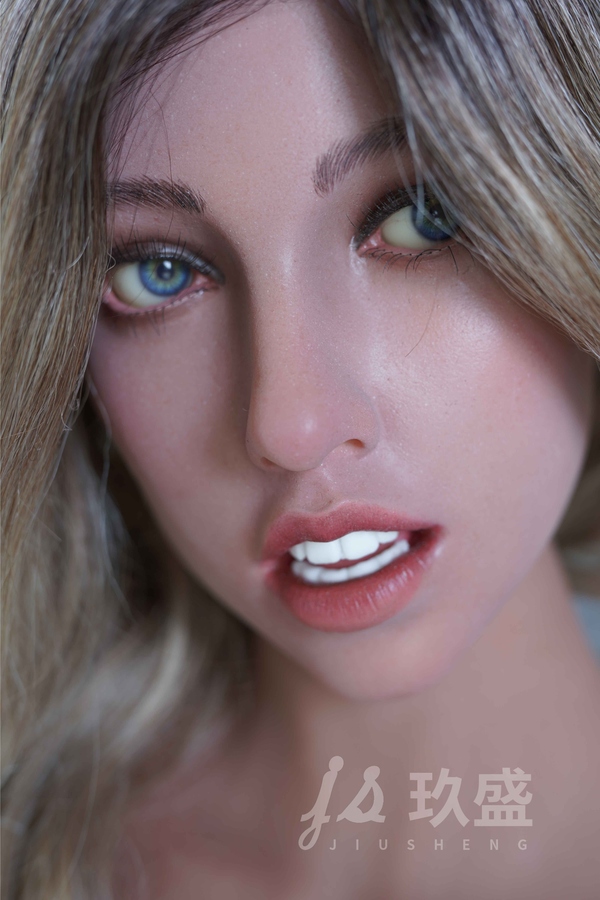 162cm E Cup Silicone Head & TPE Body Thin Lips Blonde Petite Realistic Sex Doll Detail View 6