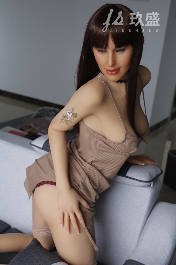 163cm F Cup Silicone Head & TPE Body Voluptuous Gray Eyes Petite Breasts Asian Sex Doll Detail View 27