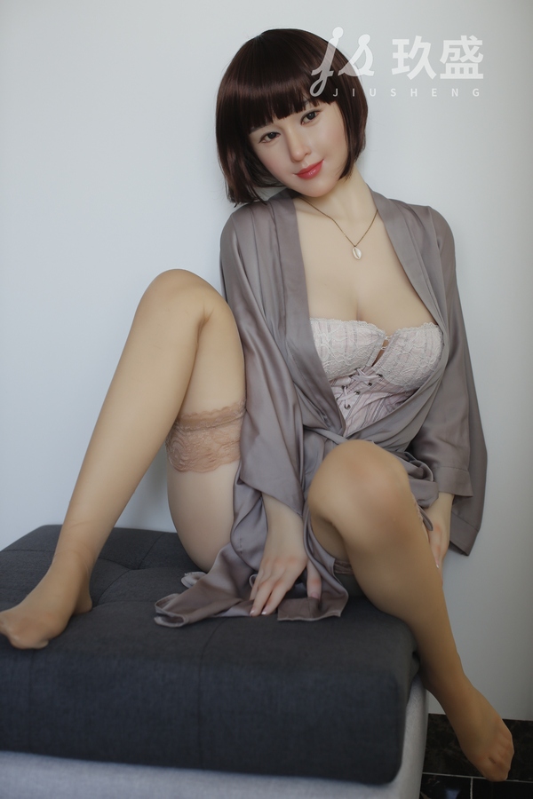 163cm F Cup Silicone Head & TPE Body Voluptuous Brunette Amber Eyes European Sex Doll Gallery 3