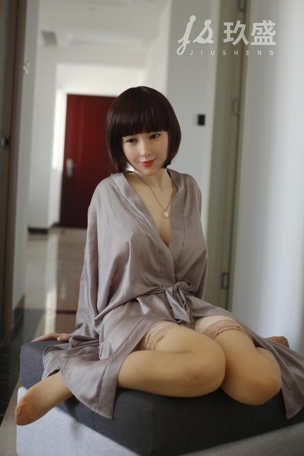 163cm F Cup Silicone Head & TPE Body Thin Lips Petite Breasts Amber Eyes European Sex Doll Detail View 6