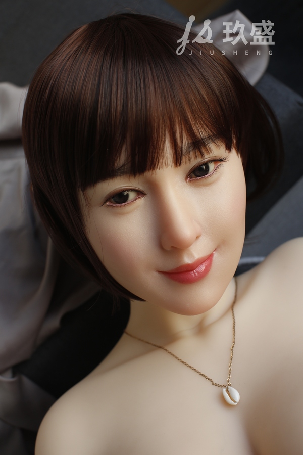 163cm F Cup Silicone Head & TPE Body Amber Eyes Brunette Petite Breasts European Sex Doll Detail View 47