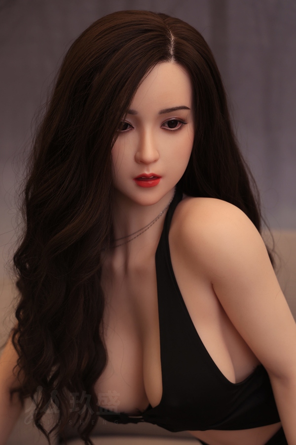 160cm E Cup Silicone Black Petite Breasts Thin Lips Realistic Sex Doll Detail View 14