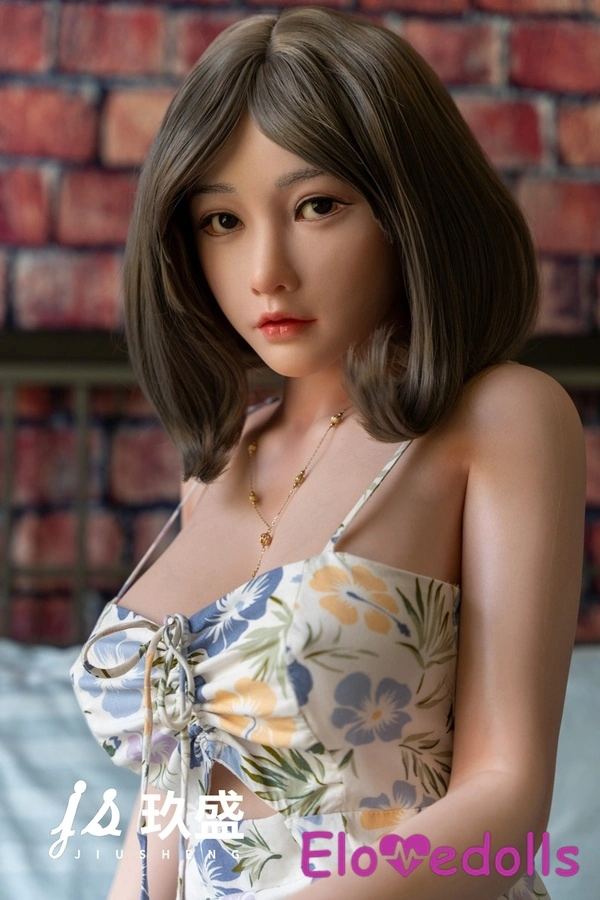 158cm D Cup Silicone Petite Breasts Brunette Blue Eyes Realistic Sex Doll Gallery 2