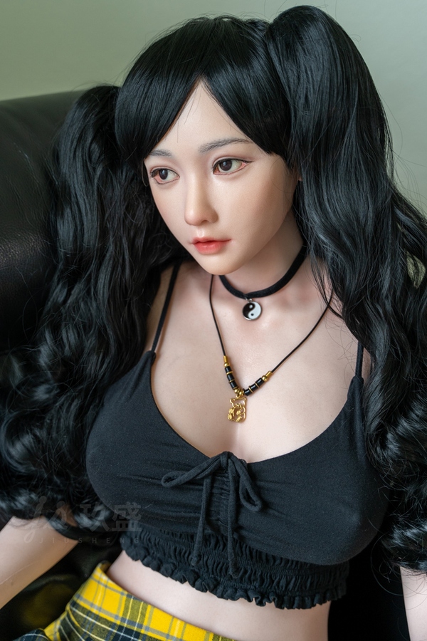 158cm D Cup Silicone Amber Eyes Black Voluptuous Asian Sex Doll Gallery 3