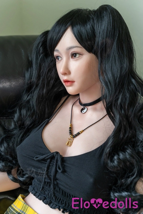 158cm D Cup Silicone Black Voluptuous Amber Eyes Asian Sex Doll Gallery 4