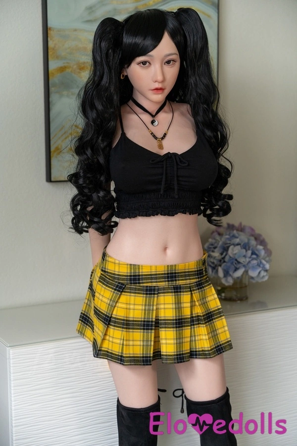 158cm D Cup Silicone Petite Breasts Black Voluptuous Asian Sex Doll Detail View 6