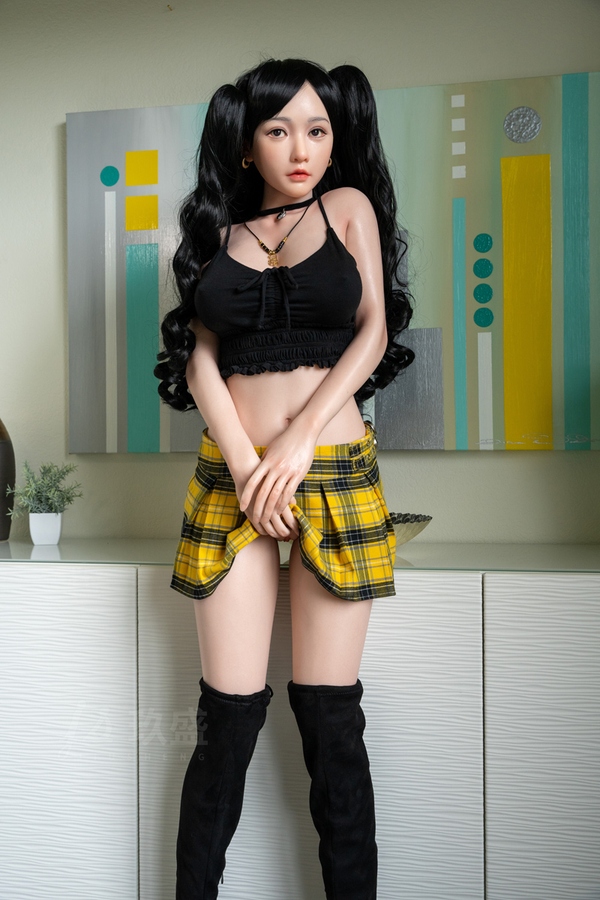 158cm D Cup Silicone Amber Eyes Petite Breasts Black Asian Sex Doll Detail View 17