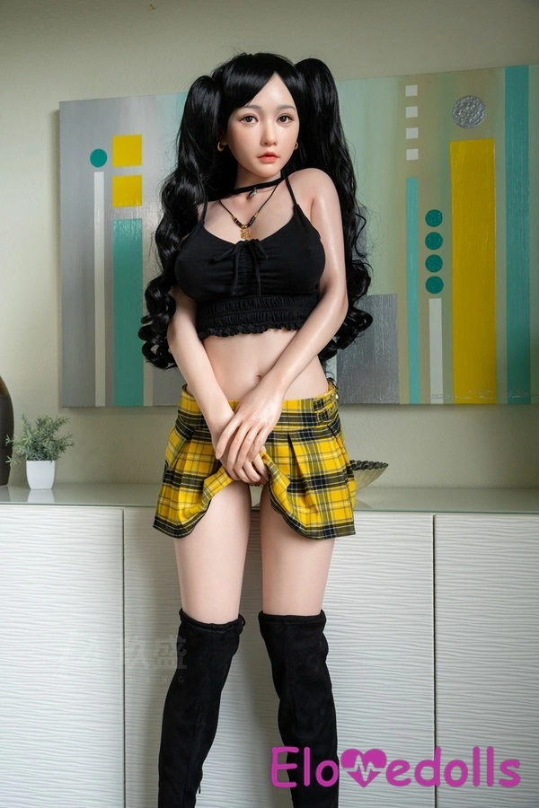 158cm D Cup Silicone Amber Eyes Petite Breasts Black Asian Sex Doll Detail View 17