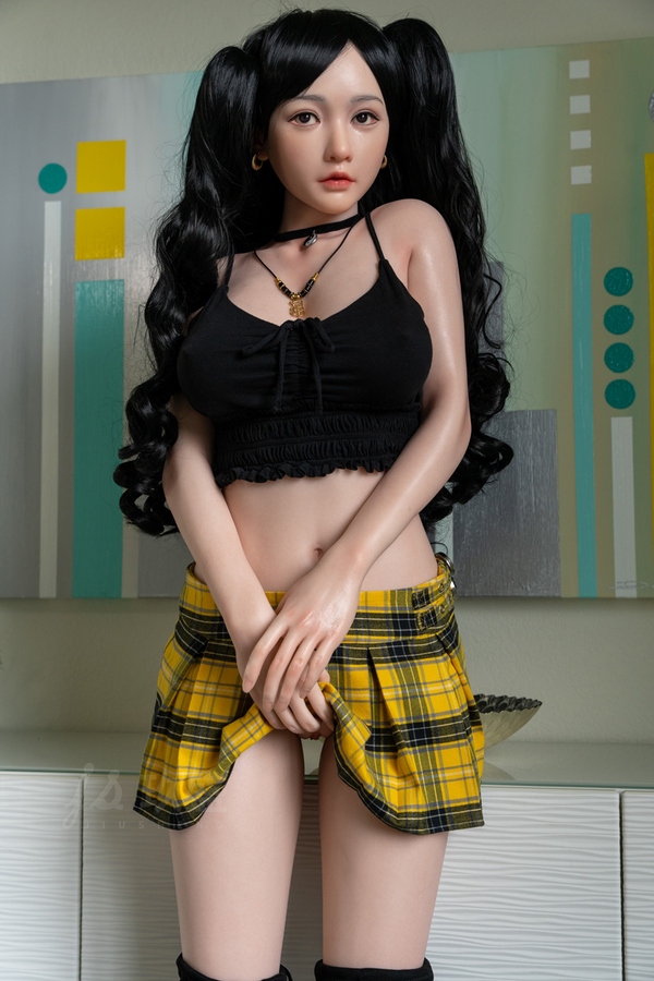 158cm D Cup Silicone Glossy Lips Petite Breasts Black Asian Sex Doll Detail View 25