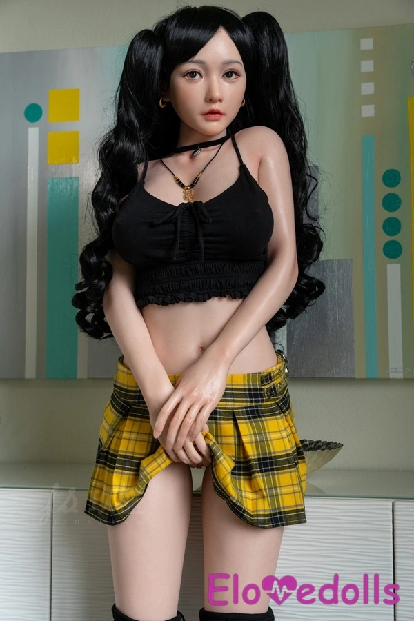 158cm D Cup Silicone Glossy Lips Petite Breasts Black Asian Sex Doll Detail View 25
