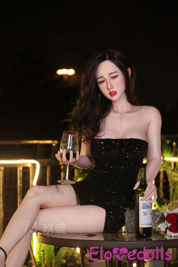 160 سینٹی میٹر ڈی کپ سلیکون ایمبر آئیز کالے پتلے ہونٹ سیکس ڈول پروڈکٹ