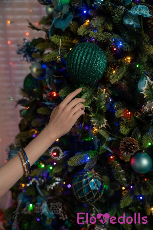 Búp bê tình dục Châu Á 158cm D Cup Silicone Đỏ Hổ Phách Mắt Môi Bóng Bộ sưu tập 9