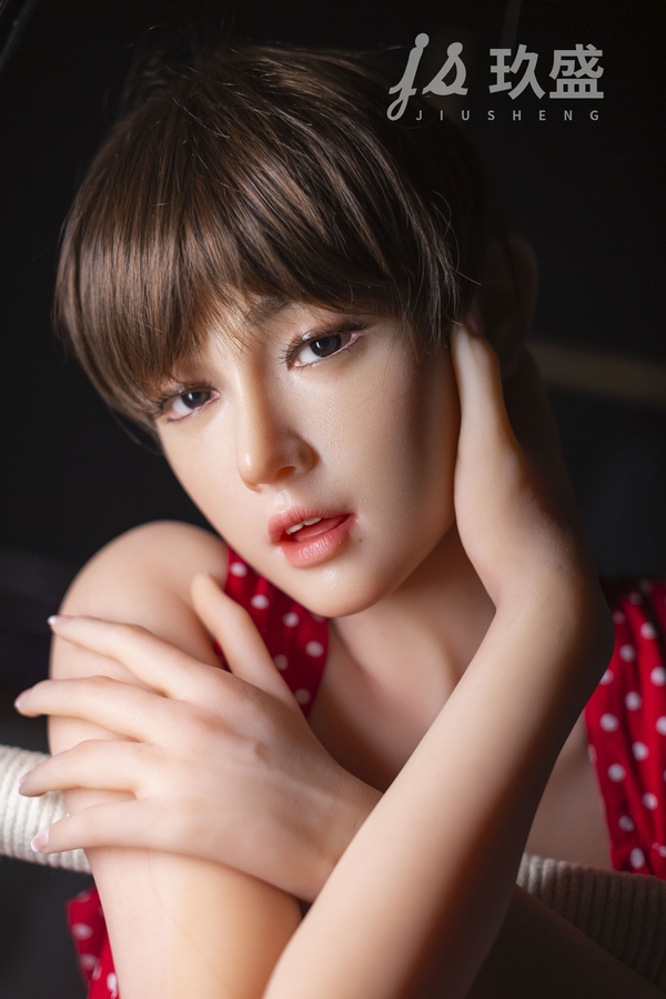 150cm D Cup Silicone Head & TPE Body Red Petite Breasts Amber Eyes American Sex Doll Detail View 6
