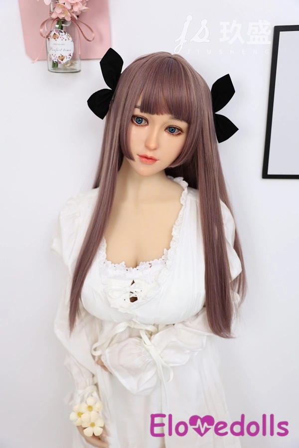 Boneka Seks Remaja Putih Mungil Payudara Kecil 150cm Kepala Silikon D Cup & Tubuh TPE