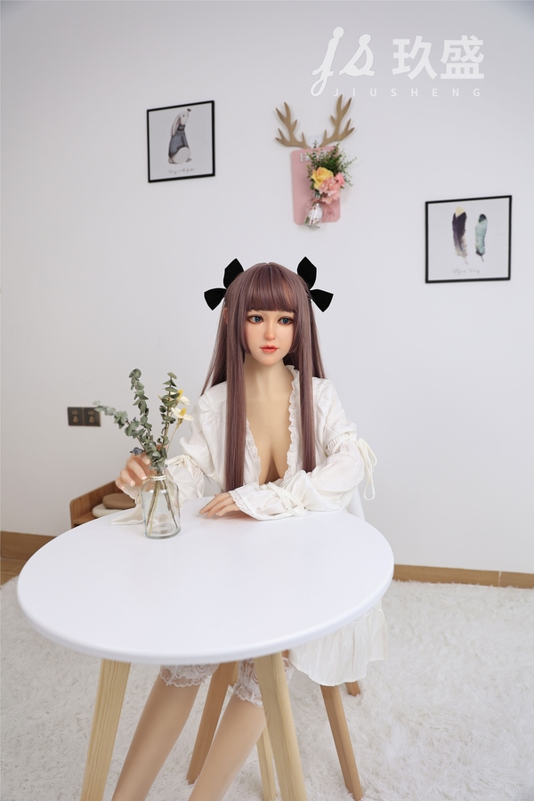150cm D Cup Silicone Head & TPE Body Thin Lips Small Breasts Gray Eyes Teen Sex Doll Gallery 6