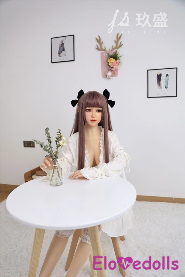 150cm D Cup Silicone Head & TPE Body Thin Lips Small Breasts Gray Eyes Teen Sex Doll Gallery 6