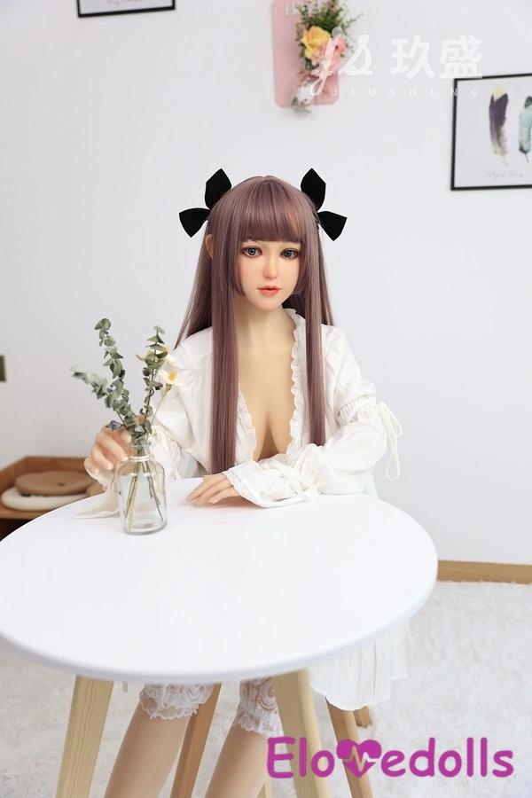 150cm D Cup Silicone Head & TPE Body Gray Eyes White Thin Lips Teen Sex Doll Gallery 8