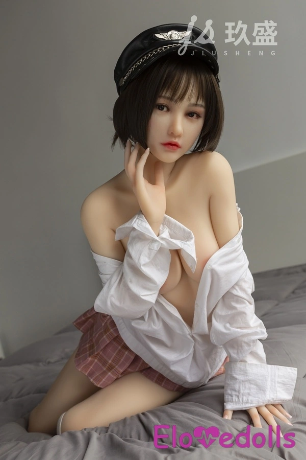 150cm D Cup Silicone Head & TPE Body Thin Lips Gray Eyes Petite Breasts Teen Sex Doll Detail View 2