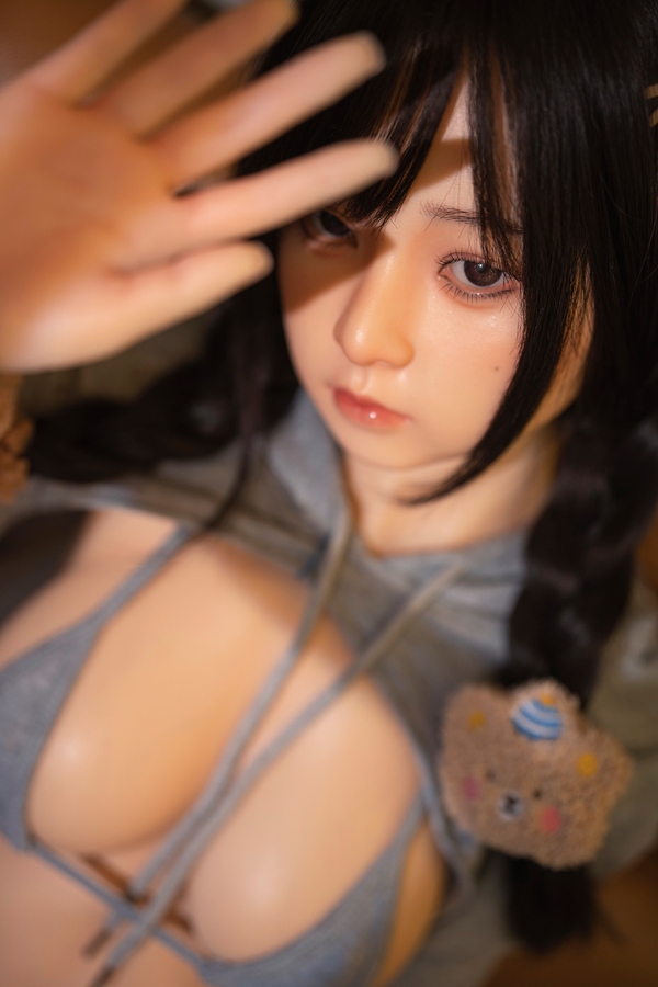 83cm B Cup Silicone Small Breasts Petite Gray Eyes Sex Doll Torso Detail View 8