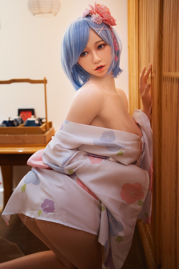 160cm E Cup Silicone Gray Eyes Small Breasts White Japanese Sex Doll Detail View 1