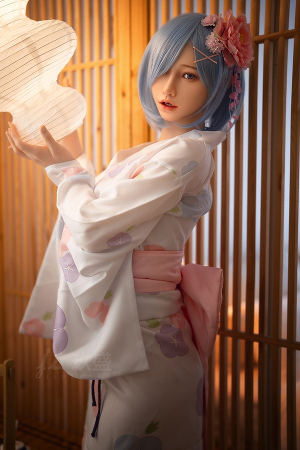160cm E Cup Silicone Petite White Gray Eyes Japanese Sex Doll Product