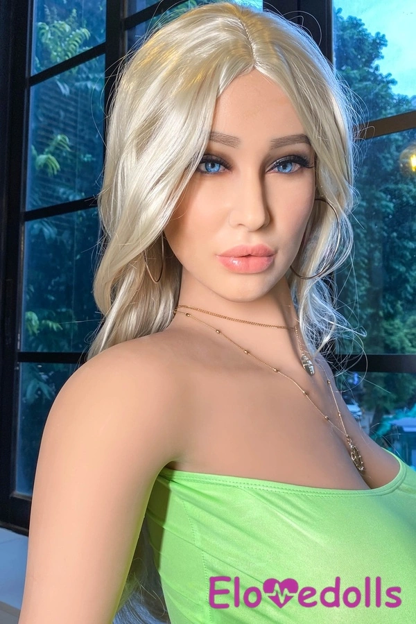Búp bê tình dục chân thực 170cm cúp F TPE môi đầy đặn ngực nhỏ màu vàng Xem chi tiết 5