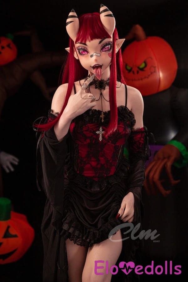 Силіконова секс-лялька розміром 157 см, розмір C, мініатюрні груди, бурштинові очі, детальний огляд 12