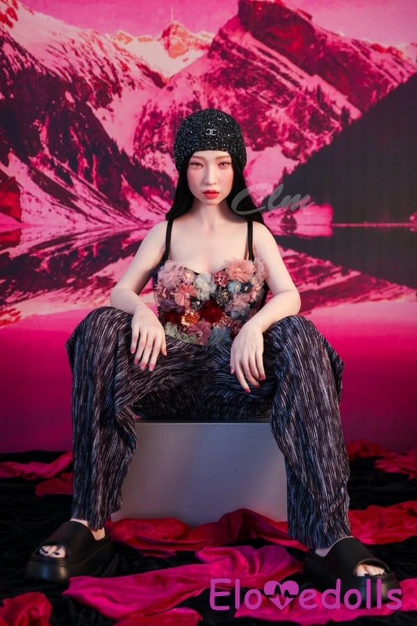 160cm A Cup Σιλικόνη Μαύρη Μικρή, Γεμάτη Χείλη, Φανταστική Κούκλα Σεξ Gallery 2