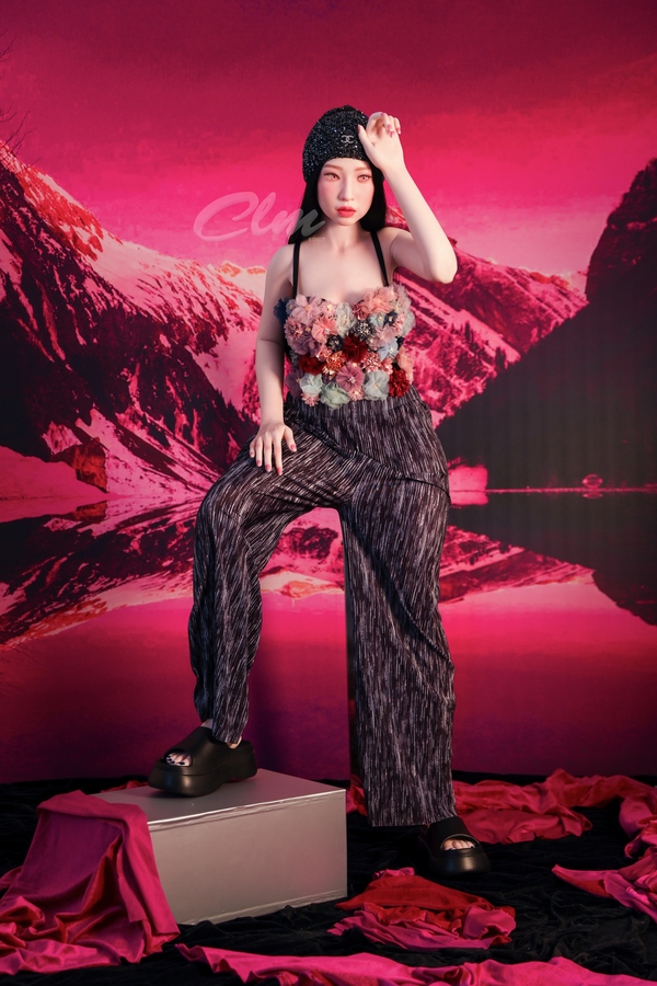 160cm A Cup Silicone Full Lips Black Petite Fantasy Sex Doll Gallery 7