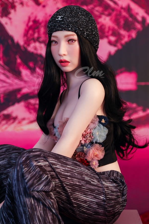 160cm A Cup Silicone Petite Full Lips Black Fantasy Sex Doll Detail View 7