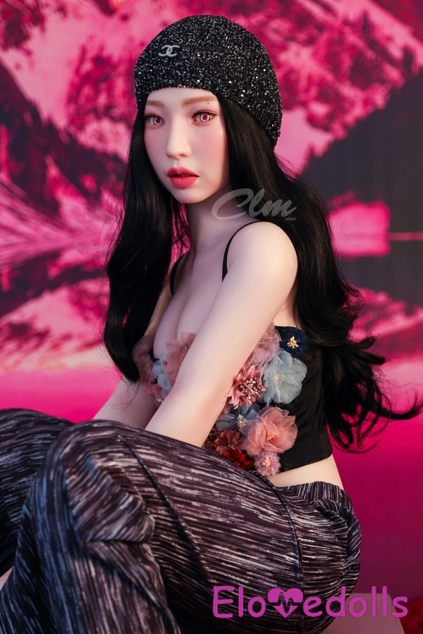 160cm A Cup Σιλικόνη Petite Full Lips Μαύρη Κούκλα Σεξ Φαντασίας Λεπτομέρειες Προβολή 7