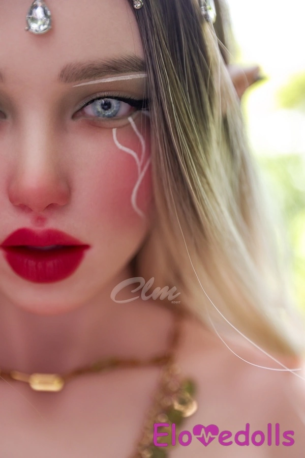 Búp bê tình dục giả tưởng 160cm cúp C bằng silicon, ngực nhỏ, mắt xanh trắng, bộ sưu tập 6