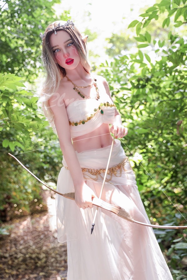 160cm C Cup Silicone Thin Lips Petite Breasts Green Eyes Fantasy Sex Doll Detail View 9