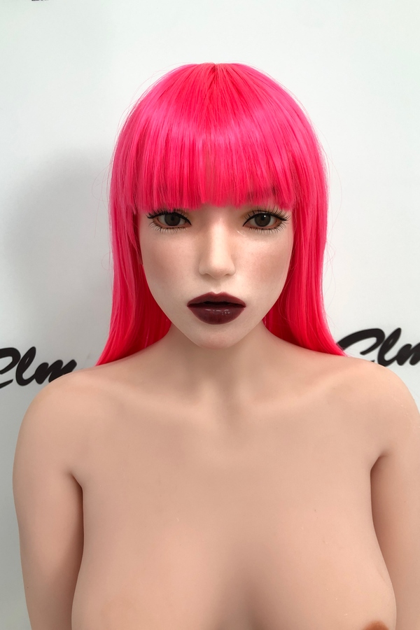 157cm C Cup Silicone Head & TPE Body Glossy Lips Gray Eyes Petite Breasts Fantasy Sex Doll Gallery 6