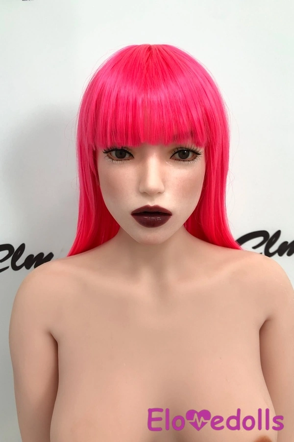 Búp bê tình dục tưởng tượng 157cm C Cup Đầu silicon & Thân TPE Môi bóng Mắt xám Ngực nhỏ Bộ sưu tập 6