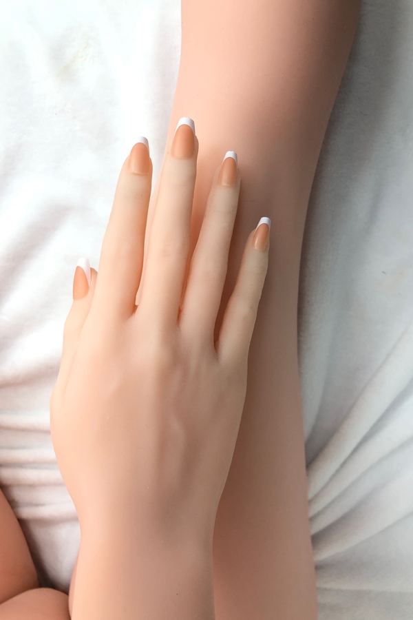 157cm C Cup Silicone Head & TPE Body Petite Breasts Pink Glossy Lips Fantasy Sex Doll Gallery 7