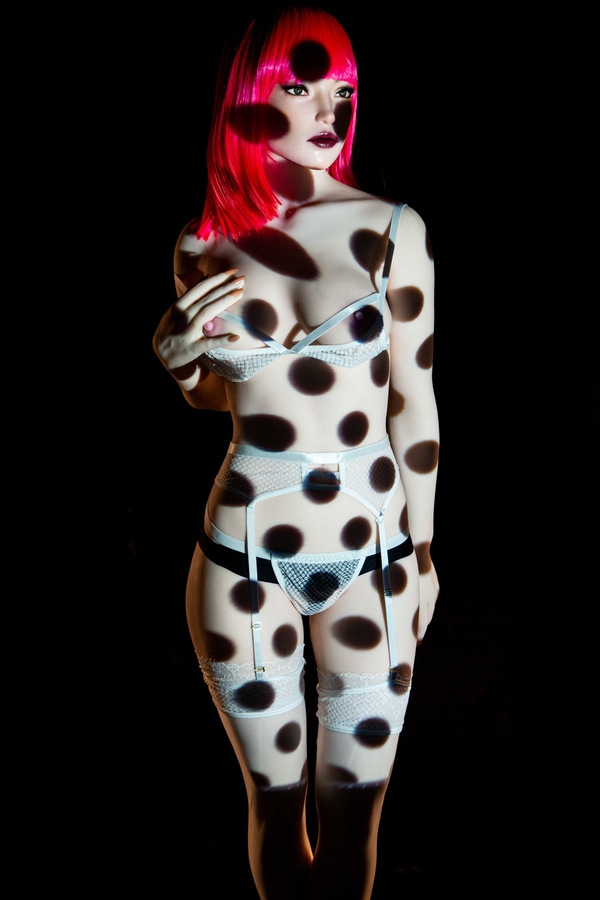 157cm C Cup Silicone Head & TPE Body Glossy Lips Pink Petite Breasts Fantasy Sex Doll Detail View 2