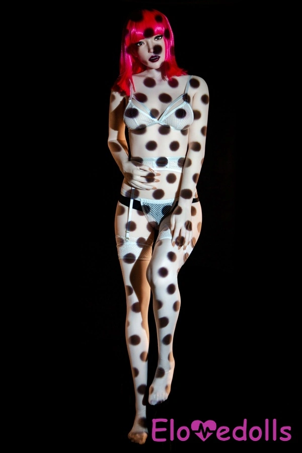 Búp bê tình dục tưởng tượng 157cm C Cup Đầu silicon & Thân TPE Ngực nhỏ Môi bóng Mắt xám Chi tiết Xem 8