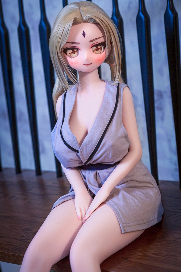 85cm B Cup Silicone Head & TPE Body Small Breasts Blonde Petite Mini Sex Doll Product